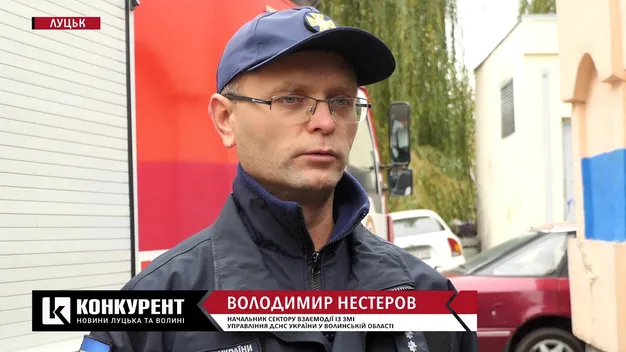 Назвали ймовірну причину займання квартири в центрі Луцька (відео)