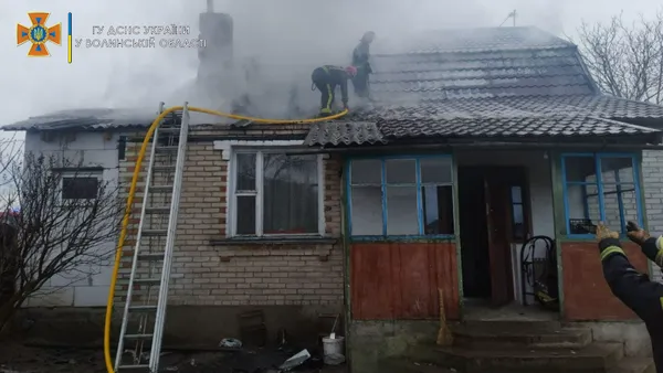 На Ковельщині горів житловий будинок (фото)