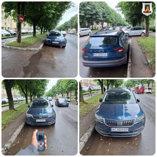 Заважають іншим: у Луцьку оштрафували водіїв за неправильну парковку (фото)