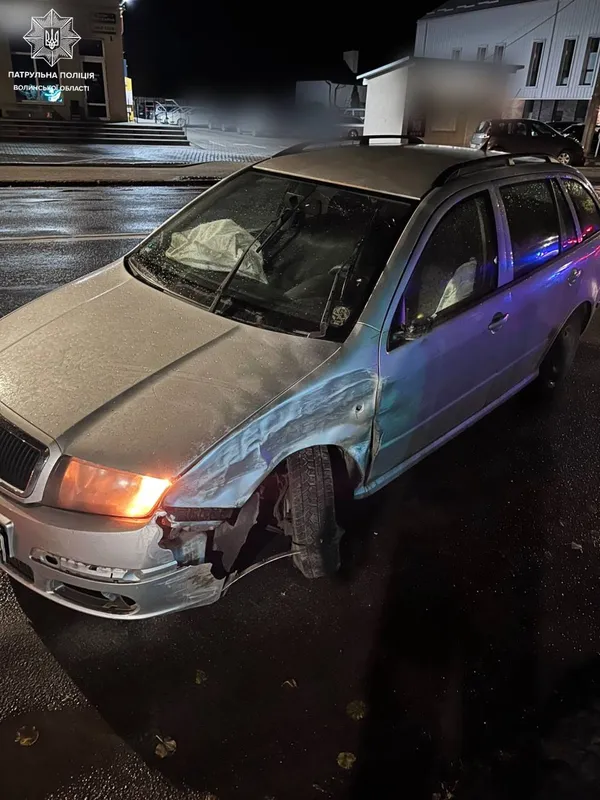 У Луцьку на Львівській п'яний на Skoda не поділив дорогу з Daewoo (фото)