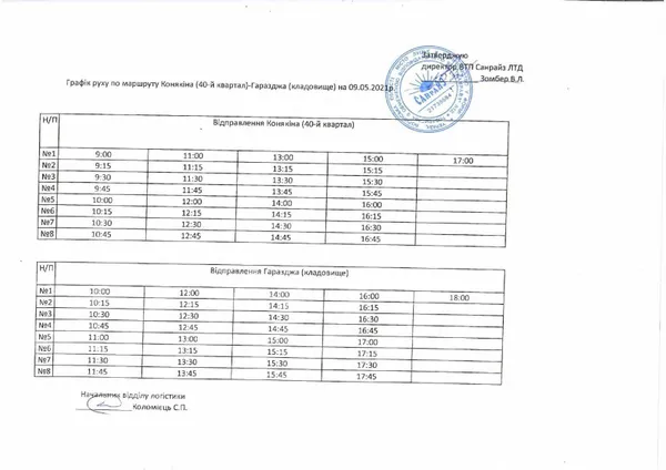 Провідна неділя: графік руху автобусів до кладовища в Гаразджі