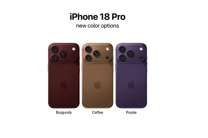 Apple готує нові кольори для iPhone 18 Pro