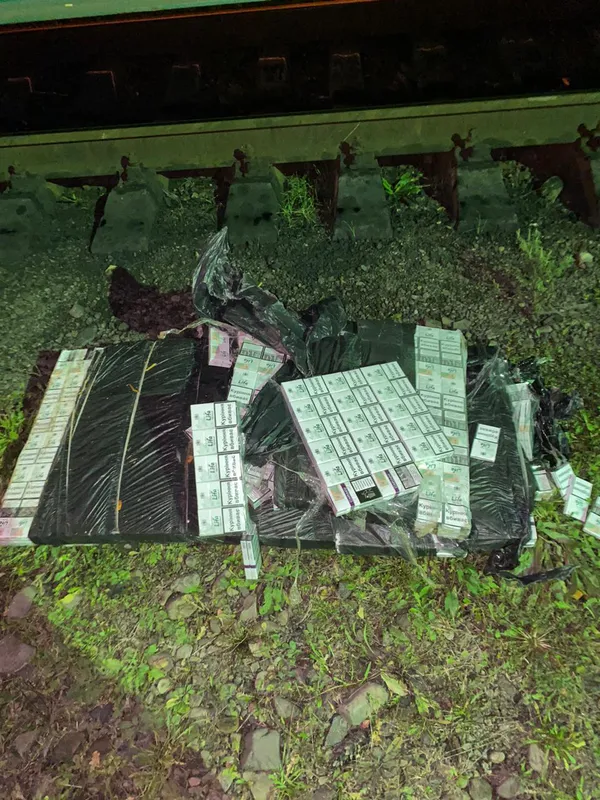 На Волині у вагоні з тирсою знайшли партію сигарет (фото, відео)