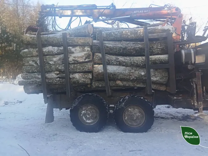 У Луцькому районі зловили ЗІЛ із нелегальною деревиною на 120 тисяч гривень (фото)