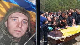 Сиротами залишилися три донечки: на Волині попрощалися з воїном Андрієм Григолою (фото)