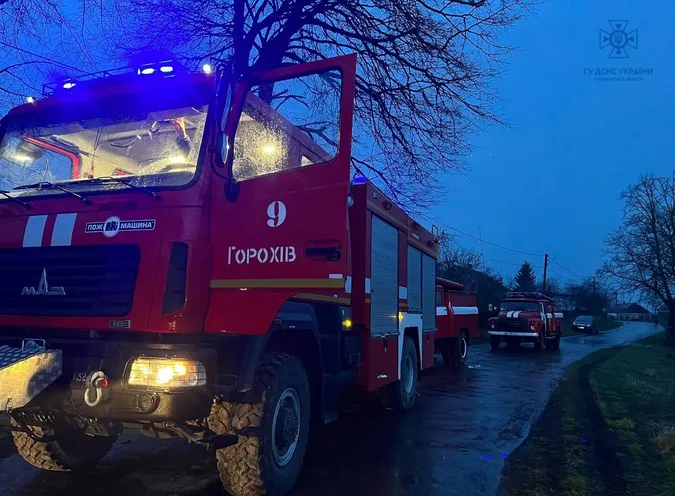 У Луцькому районі горів житловий будинок (фото, відео)