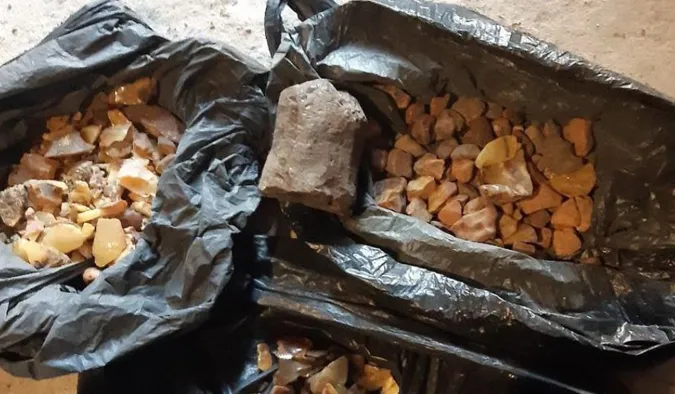 У ковельчанина вилучили пів кілограма бурштину (фото)