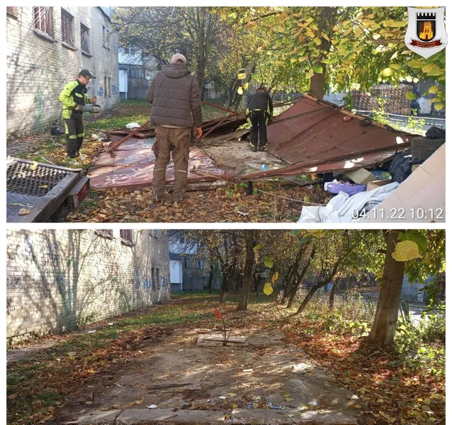 У Луцьку муніципали розібрали незаконно встановлений гараж (фото)