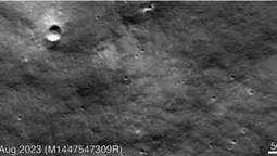 NASA показала знімки місця падіння російської «Луни» (фото)