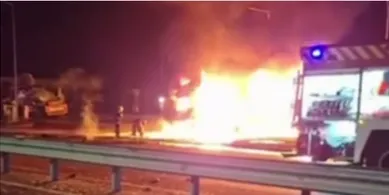Росіяни завдали удару «шахедом» по АЗС: деталі ворожої атаки біля ПП «Ягодин» на кордоні з Польщею