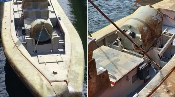 Біля берегів Румунії знайшли невідомий морський дрон з потужною боєголовкою (фото, відео)