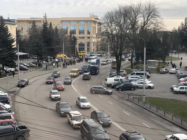У Луцьку перекрили вулицю Богдана Хмельницького (фото)