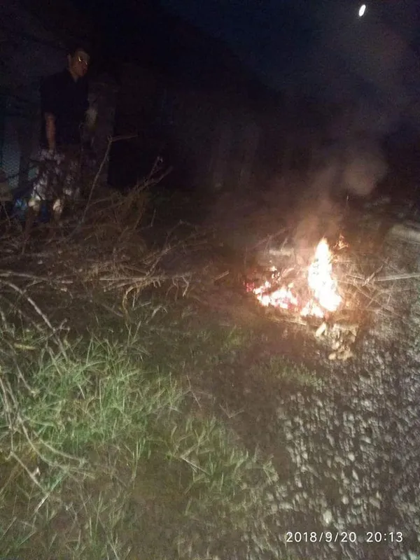 За багаття в Луцьку з муніципалами «воювала» ледь не вся вулиця (фото)