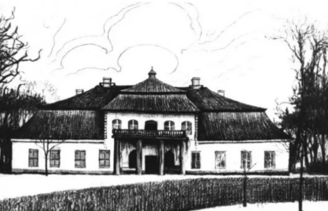 Мисливський палац у Велицьку. Автор М. Вишніцький, 1911 рік.