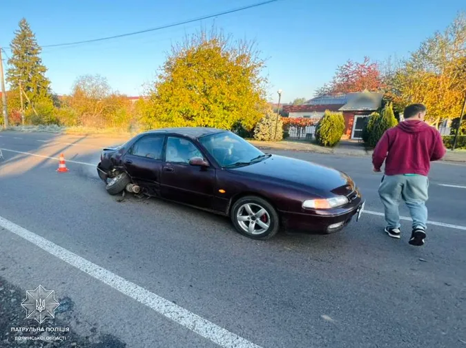 У Луцькому районі – аварія через неуважного водія (фото)