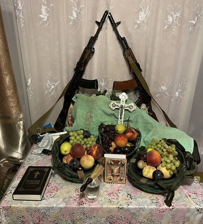 Воїни 100-ї бригади ТрО «по-воєнному» відзначили Яблучний Спас (фото)