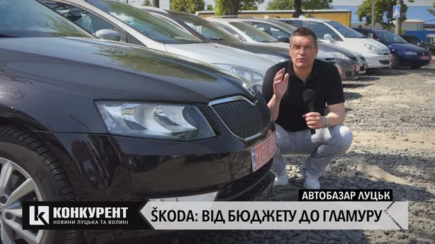 Луцький автобазар: які моделі «шкода» пропонує вторинний ринок (відео)