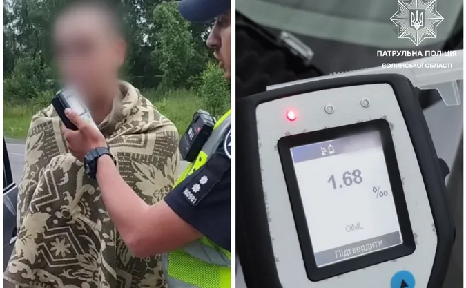 За вихідні у Луцьку та Ковелі патрульні зловили дев'ять п'яних водіїв (фото)