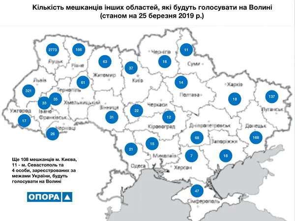 Майже п’ять тисяч волинян будуть голосувати не вдома