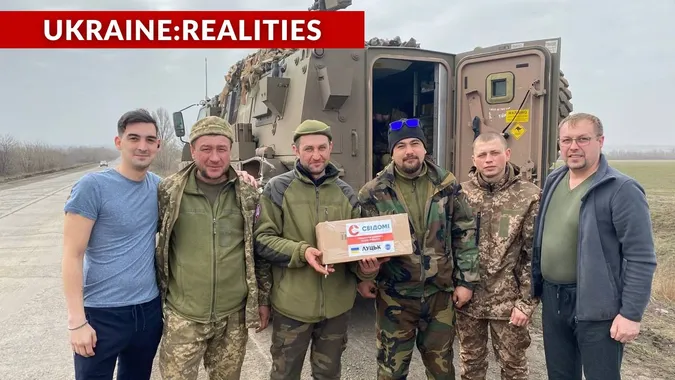 Volunteers delivered aid to one of the hottest spots on the front line