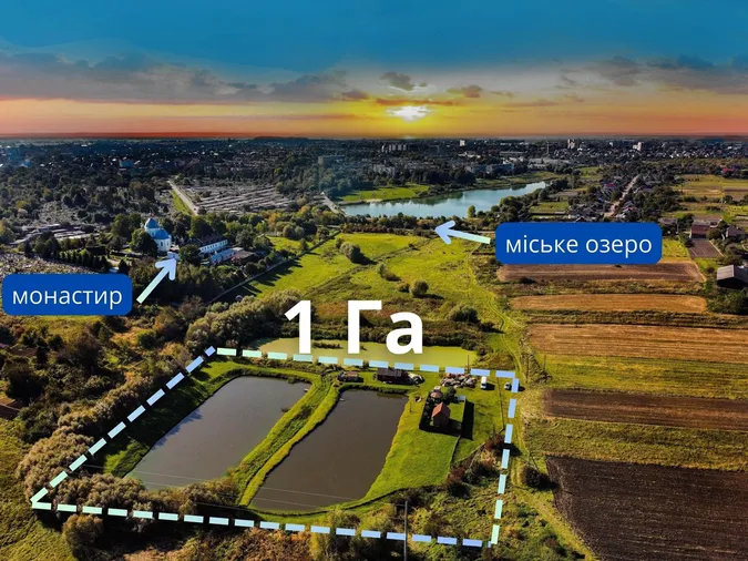 На Волині продають рекреаційний комплекс зі ставком біля монастиря