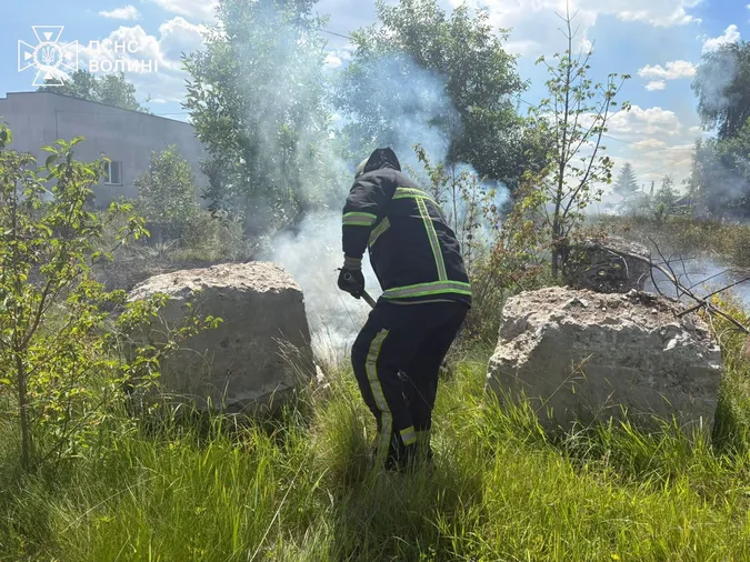 Волинь знову у вогні: за добу рятувальники ліквідували чотири пожежі (фото)