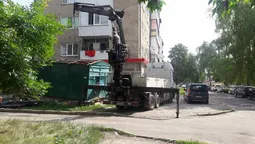 У Луцьку демонтували скупку склотари (фото)