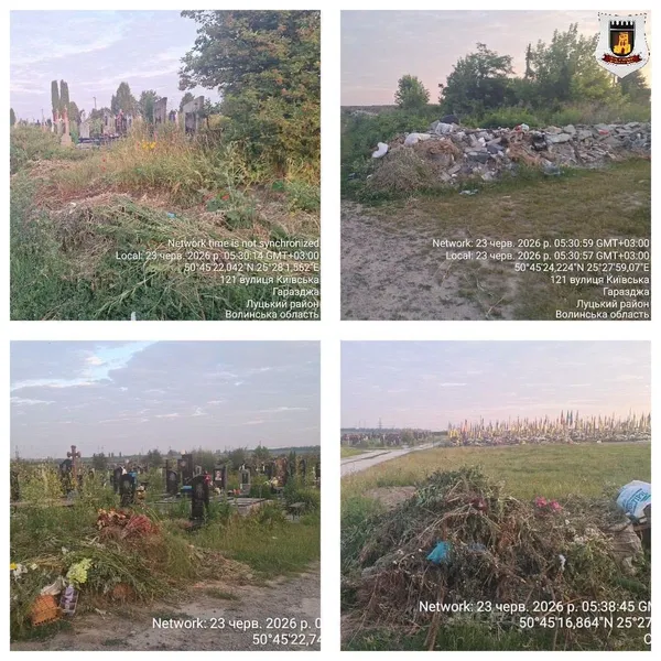 Що не так із кладовищами Луцька: результати перевірок після звернень мешканців (фото)