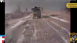 Волинські бійці атакували в лоб авто з окупантами (відео)