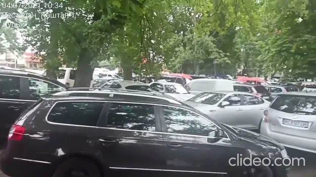 У Луцьку кількадесят християн припаркували авто просто на газоні (фото, відео)