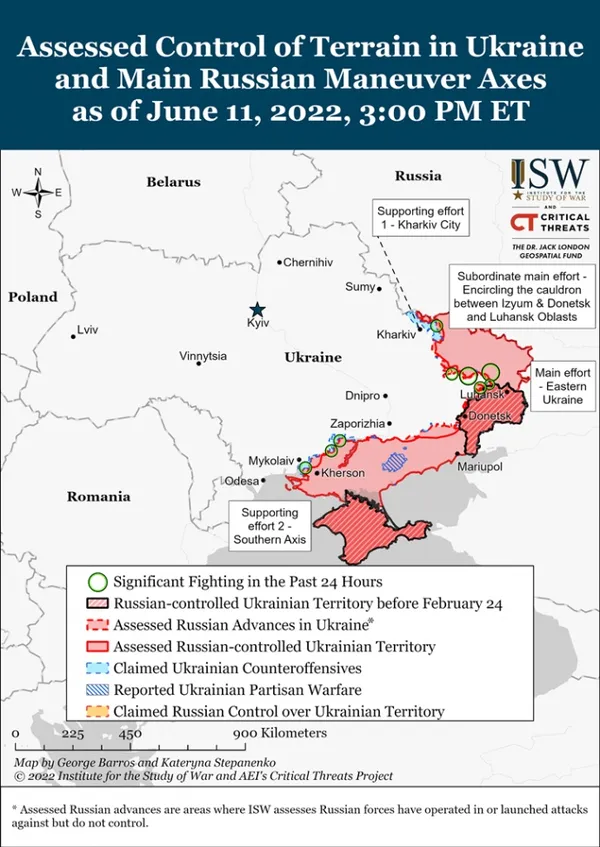 Росія посилить наступи на Слов’янськ і Сіверськ, – ISW