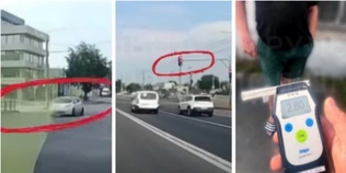 Проїхав «на червоне» і влаштував небезпечні перегони: у Луцьку затримали п'яного водія (відео)