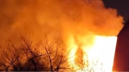 У Володимирі спалахнула велика пожежа (відео)