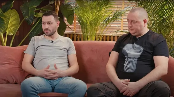 Сергій та Роман Колесники. Скріншот відео з YouTube-каналу «TransferGo Ukraine»