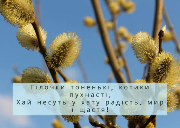 З Вербною неділею: листівки та вітання