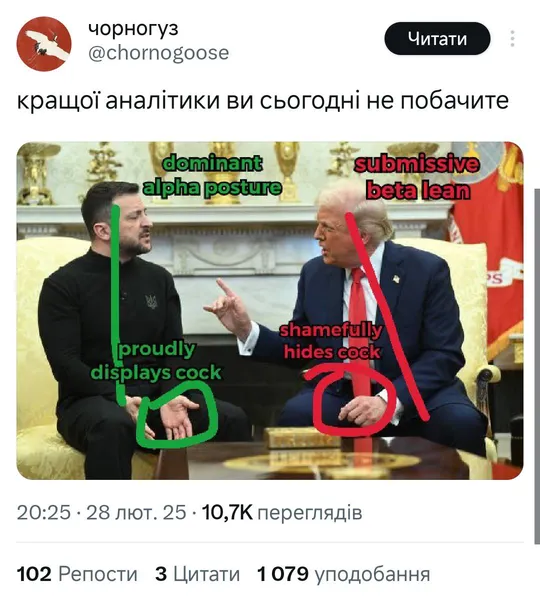 Мережа «вибухнула» мемами після сварки Зеленського та Трампа (фото)