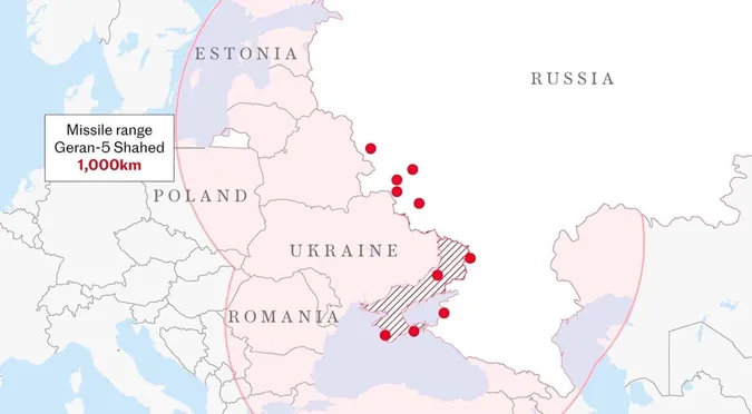 Росія побудувала десятки пускових майданчиків для далекобійних БпЛА, які можуть атакувати НАТО, – The Telegraph