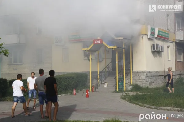 У Луцьку на Конякіна горів магазин