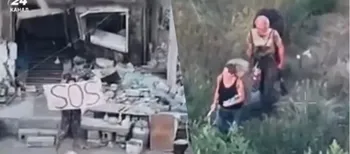 Побачили SOS із дрона: бійці 141-ї бригади евакуювали двох жителів Донеччини (відео)