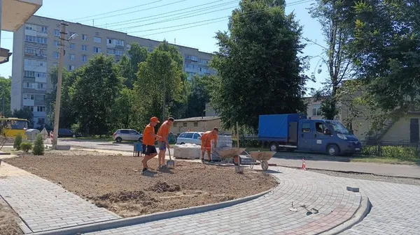 Ремонт двору на вулиці Космонавтів, 4. Фото: Суспільне Луцьк