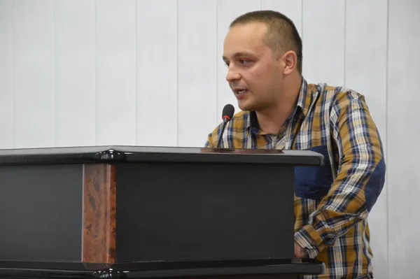 голова Луцької міської організації спілки воїнів АТО Волині Олег Кобилинський 