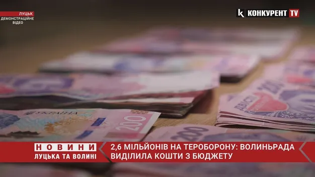 Волинська обласна рада виділила 2,6 млн гривень на територіальну оборону (відео)