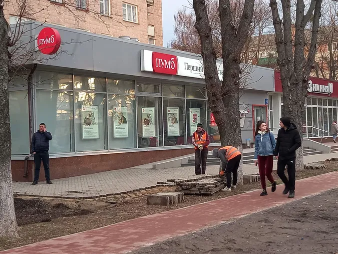 Роблять сквер і бордюри: що коїться на проспекті Волі у Луцьку (фото)