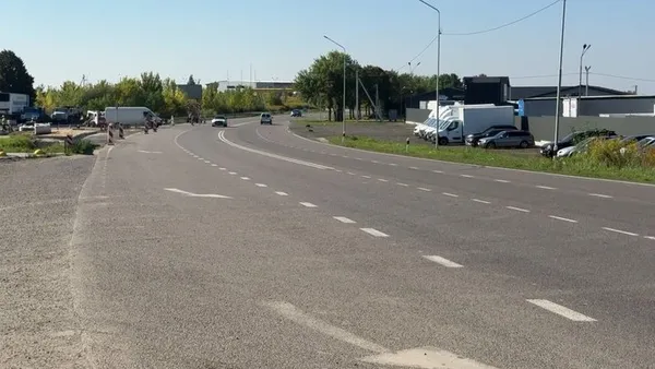 Ділянка дороги в селі Струмівка, де з'явиться пішохідний перехід