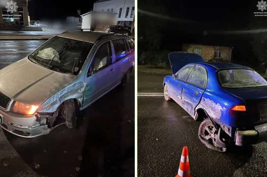 У Луцьку на Львівській п'яний на Skoda не поділив дорогу з Daewoo (фото)