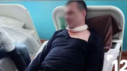 У Луцьку психічно хворий чоловік порізав собі обличчя лезом (відео)