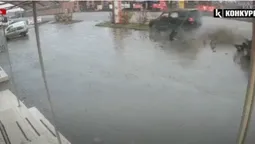 З'явилося відео автотрощі на парковці під Луцьком
