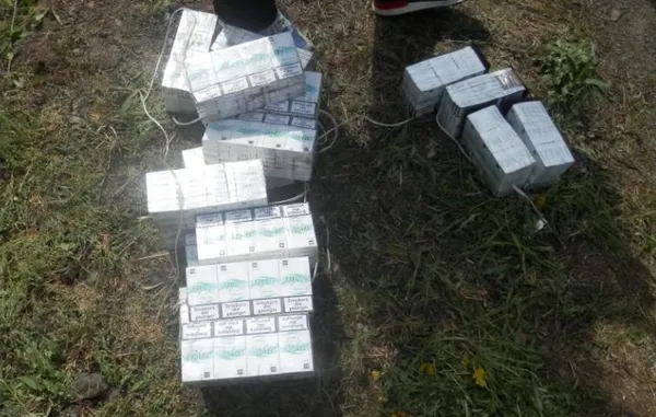 На Волині у вантажному потязі собака знайшов сигарети (фото)