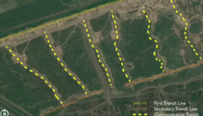 Розвідка Британії показала оборонні укріплення росіян на півночі Криму (фото)