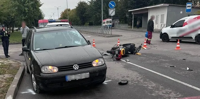 У Ковелі легковик збив 37-річну мотоциклістку (фото)